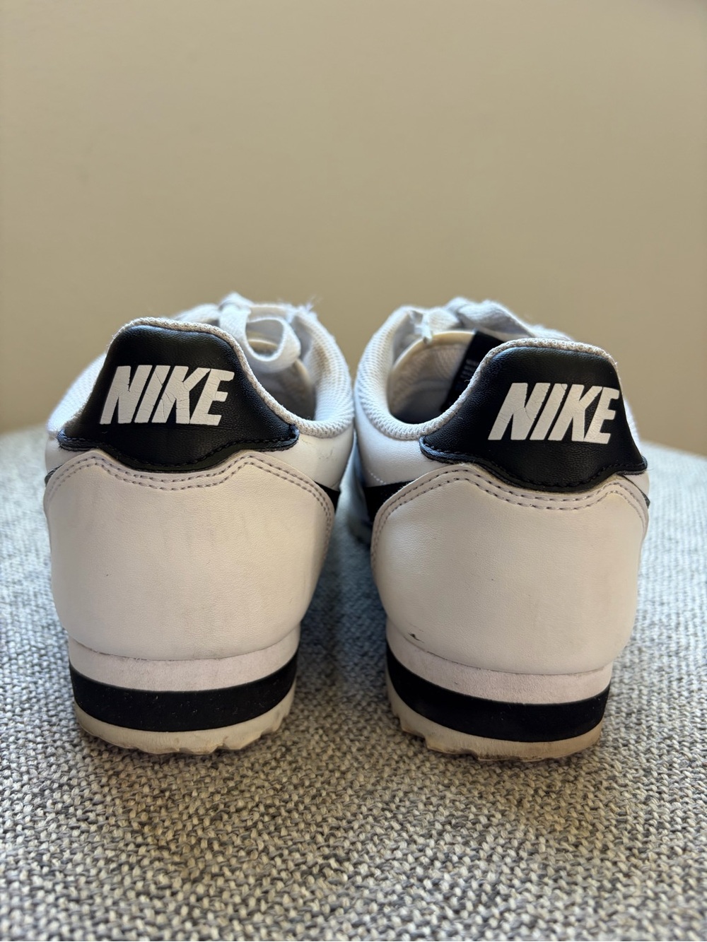 Nike Women's White/Black Classic Cortez Sneakers - Picture 2 of 6